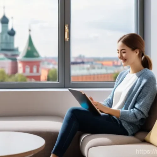 Home 24 자치행정사 자격증 관련 자료 - **Prompt:** A cozy, well-lit apartment interior with a warm, inviting atmosphere. A young woman, dre...