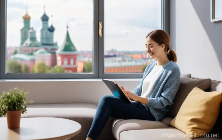 자치행정사 자격증 관련 자료 - **Prompt:** A cozy, well-lit apartment interior with a warm, inviting atmosphere. A young woman, dre...